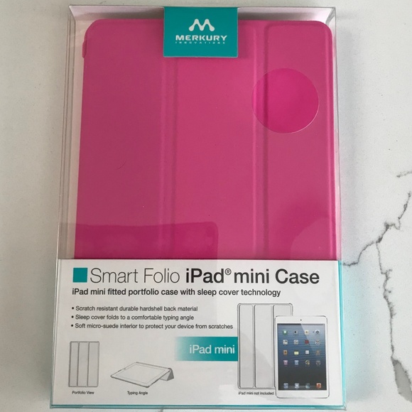 Mercury IPAD Mini Smart Folio Case Cover Hot Pink NIB - Picture 1 of 4